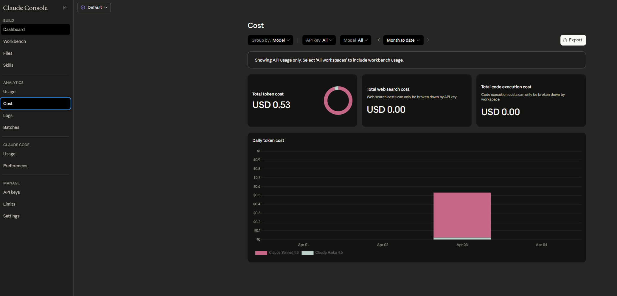 Anthropicコンソールの課金画面